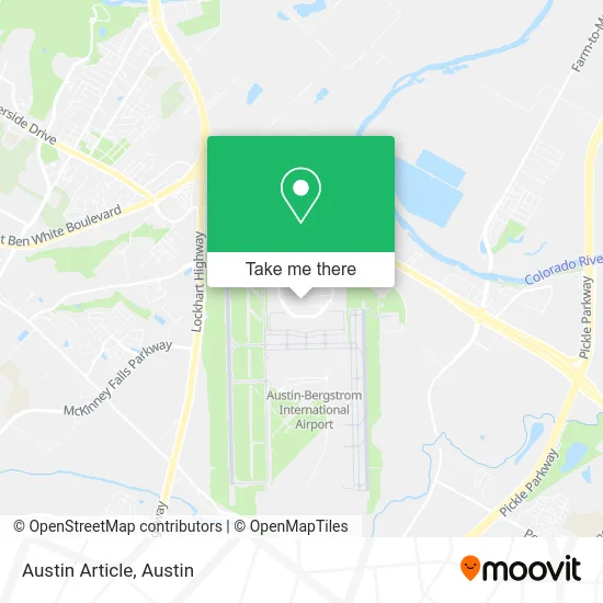 Austin Article map