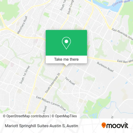 Mariott Springhill Suites-Austin S map