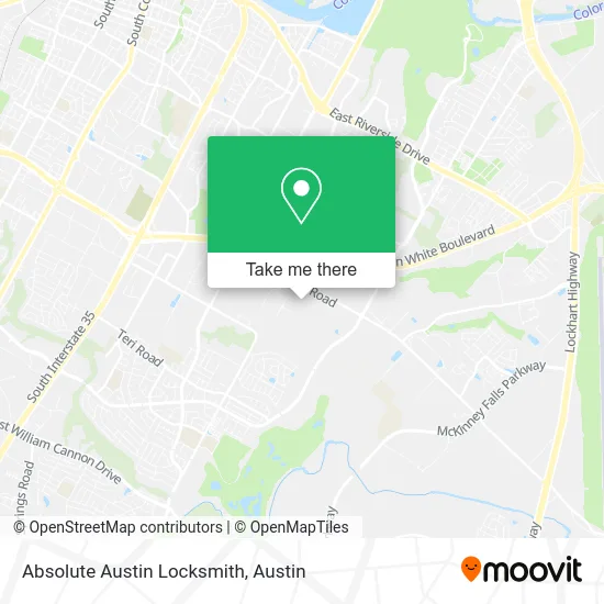 Absolute Austin Locksmith map