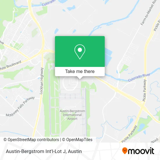 Austin-Bergstrom Int'l-Lot J map