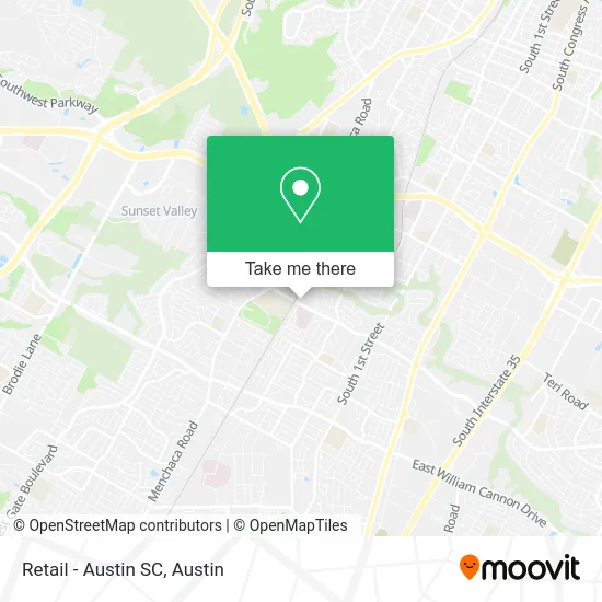 Mapa de Retail - Austin SC