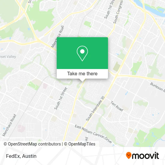 FedEx map