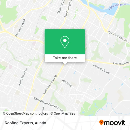 Roofing Experts map