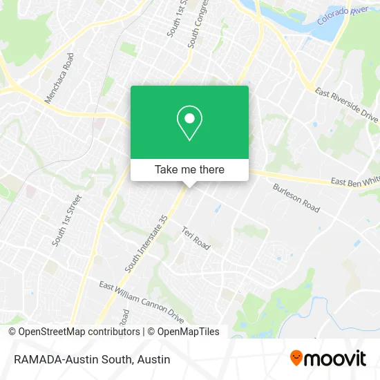 RAMADA-Austin South map