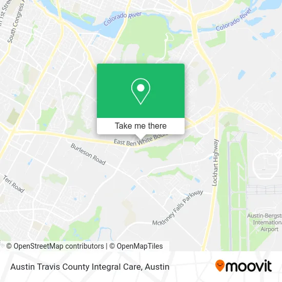 Austin Travis County Integral Care map