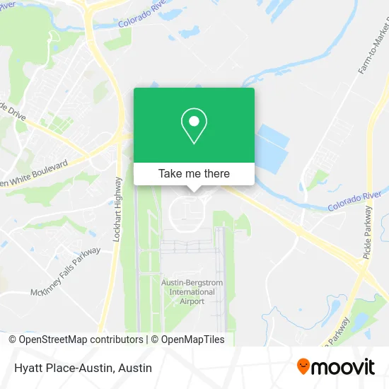 Hyatt Place-Austin map