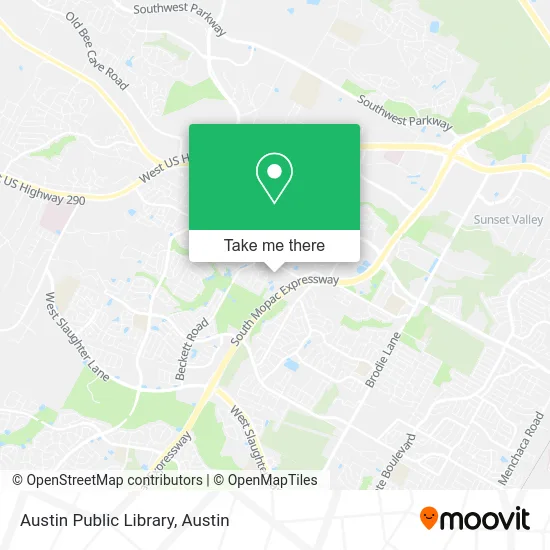 Austin Public Library map
