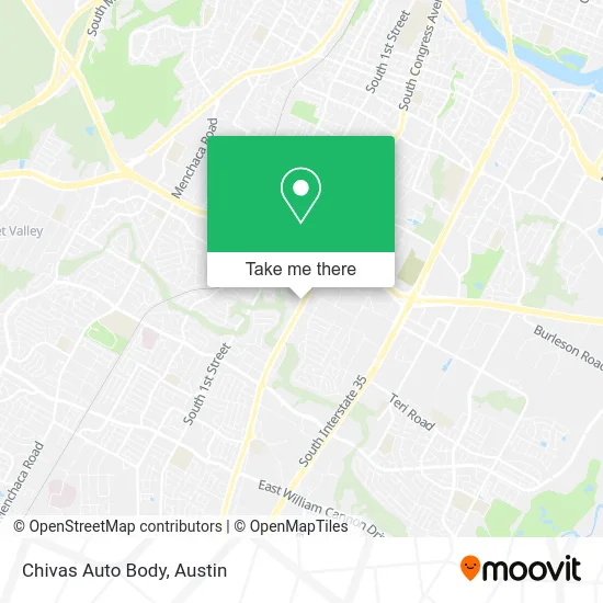Chivas Auto Body map