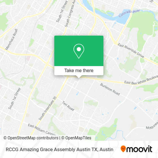 RCCG Amazing Grace Assembly Austin TX map