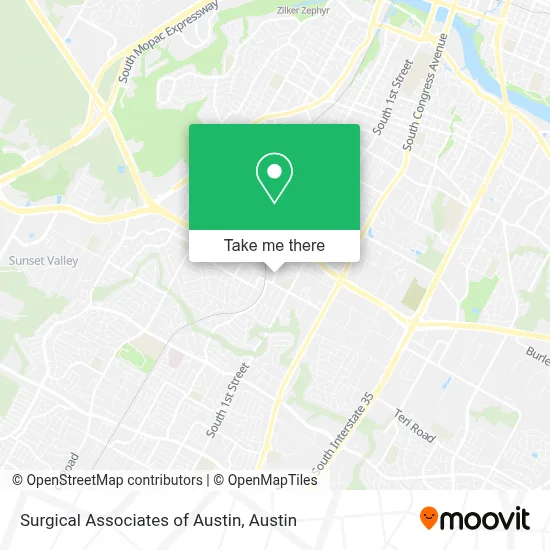 Surgical Associates of Austin map