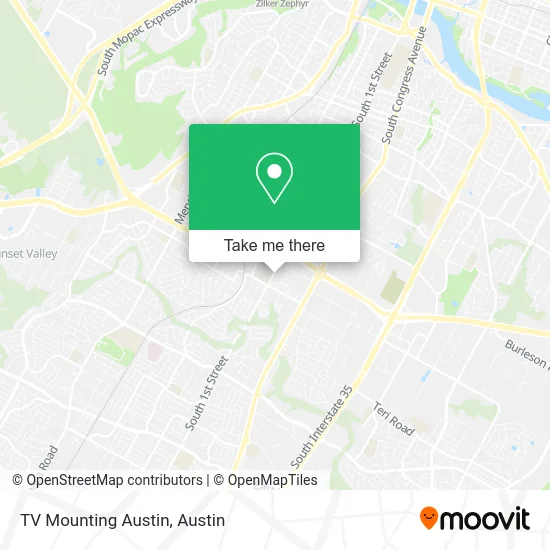 TV Mounting Austin map