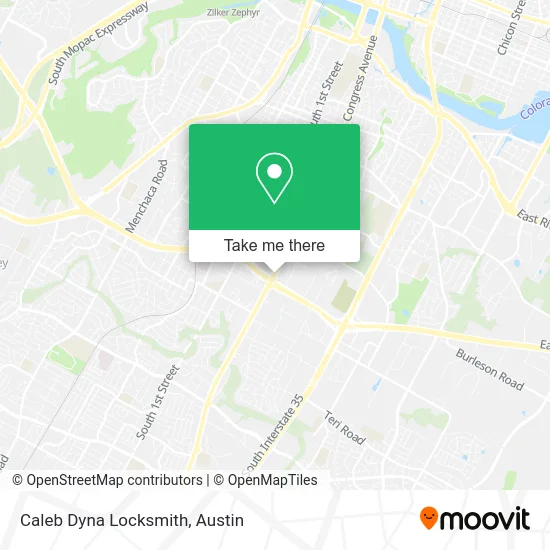 Caleb Dyna Locksmith map