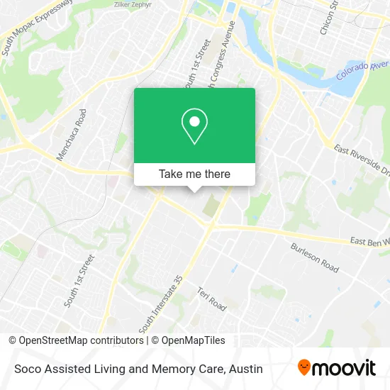Soco Assisted Living and Memory Care map