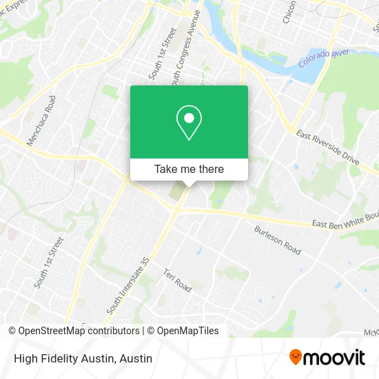 High Fidelity Austin map