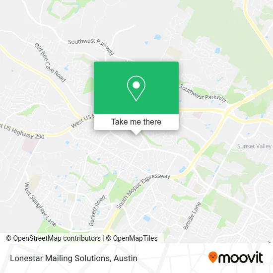 Lonestar Mailing Solutions map