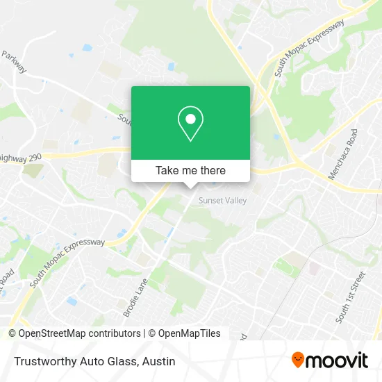Trustworthy Auto Glass map