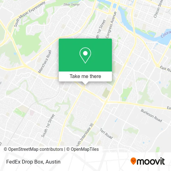 FedEx Drop Box map