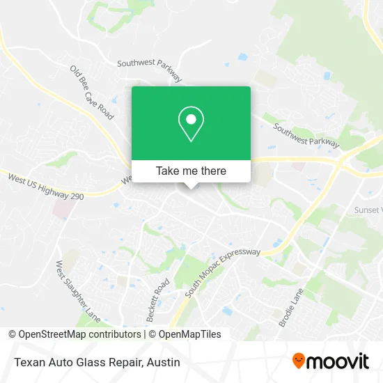Texan Auto Glass Repair map