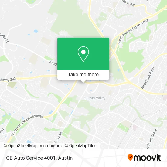 GB Auto Service 4001 map