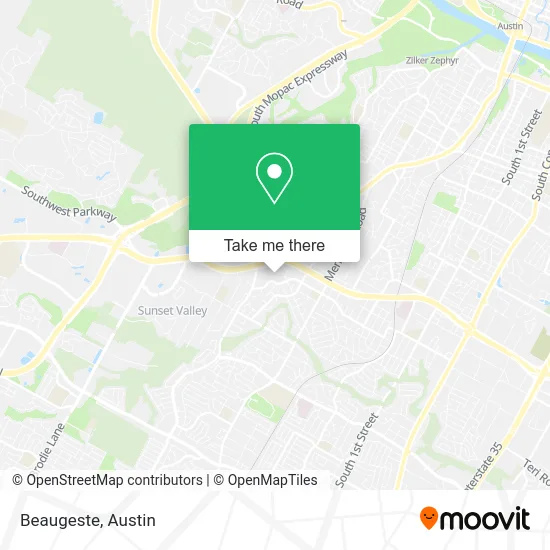 Beaugeste map