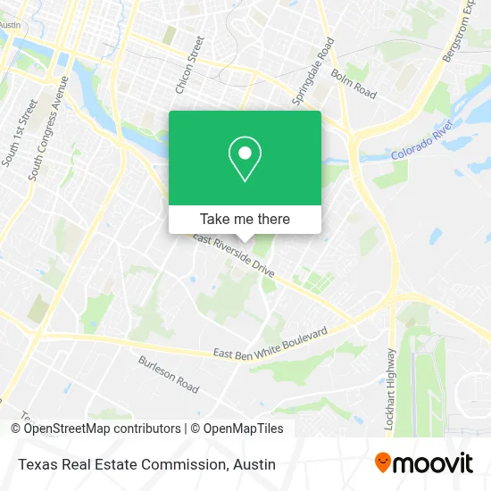 Texas Real Estate Commission map