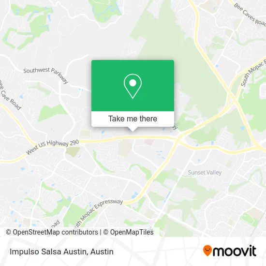 Impulso Salsa Austin map