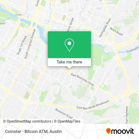 Mapa de Coinstar - Bitcoin ATM