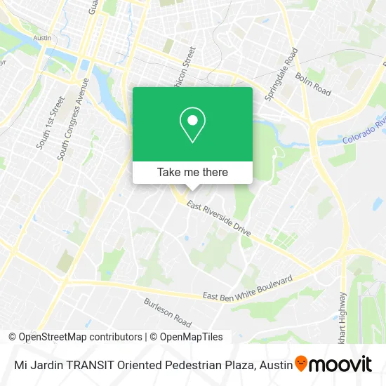Mapa de Mi Jardin TRANSIT Oriented Pedestrian Plaza