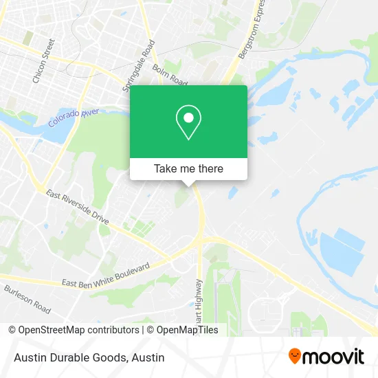 Austin Durable Goods map