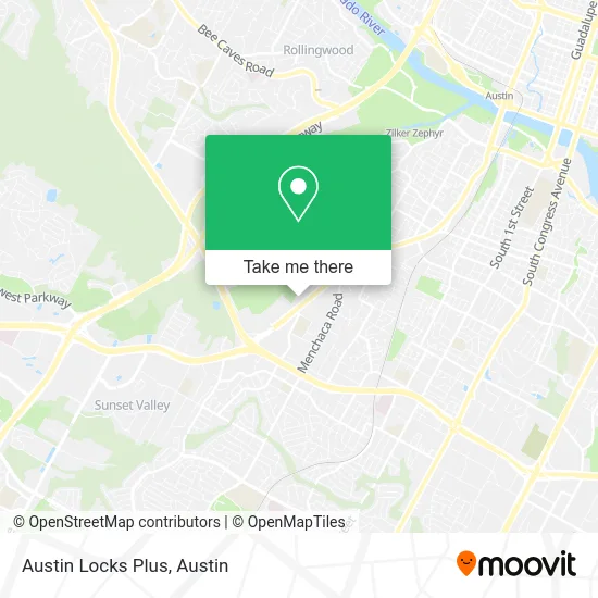 Austin Locks Plus map