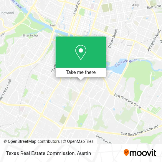 Texas Real Estate Commission map