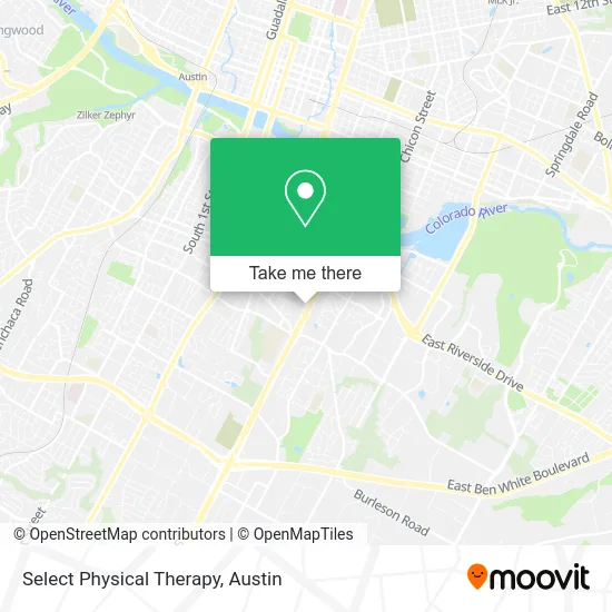 Select Physical Therapy map