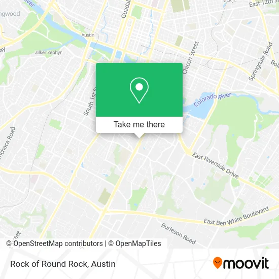 Rock of Round Rock map
