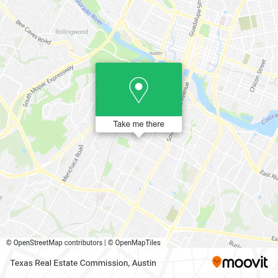 Texas Real Estate Commission map
