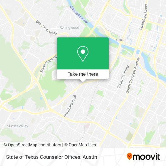Mapa de State of Texas Counselor Offices