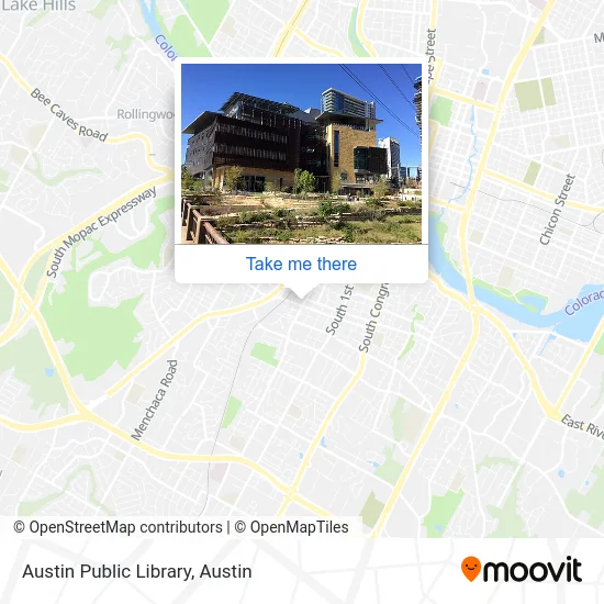 Mapa de Austin Public Library