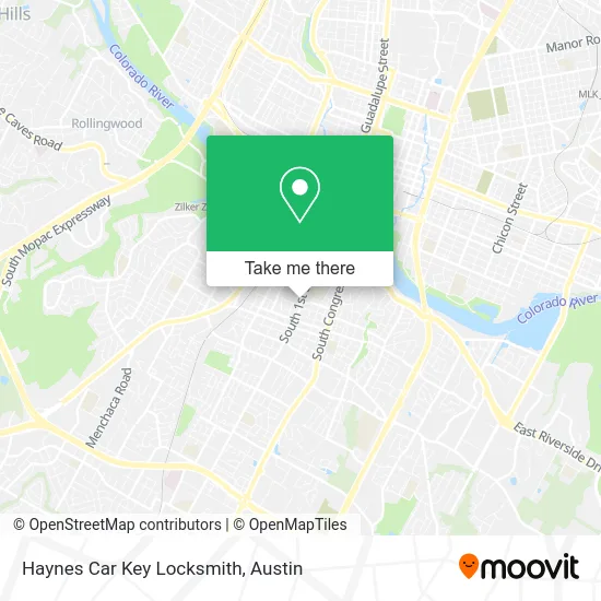 Haynes Car Key Locksmith map