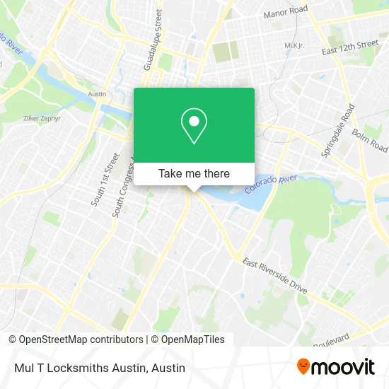 Mul T Locksmiths Austin map