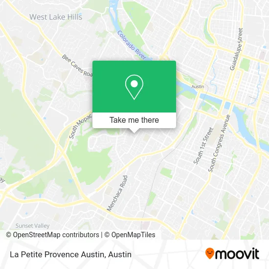 Mapa de La Petite Provence Austin