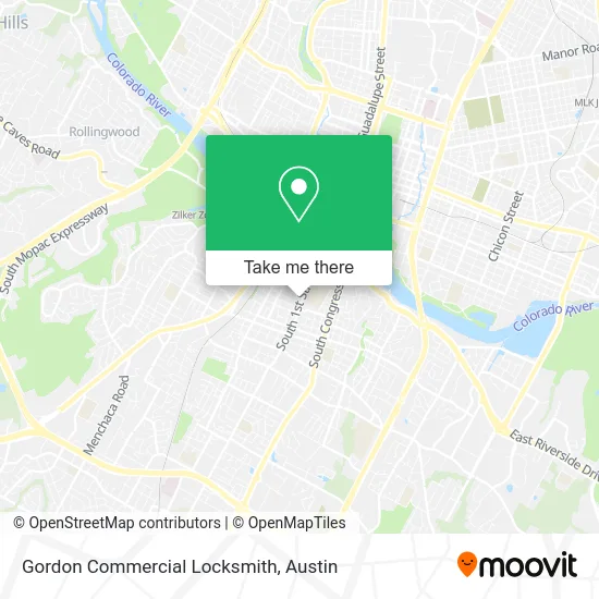 Gordon Commercial Locksmith map