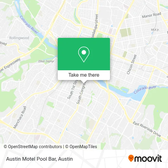 Mapa de Austin Motel Pool Bar
