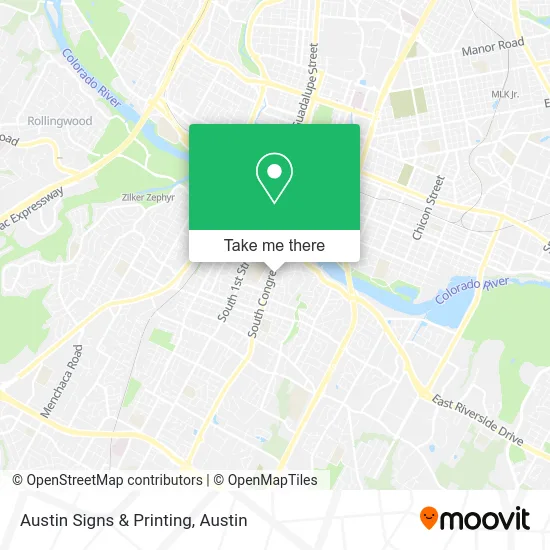Mapa de Austin Signs & Printing