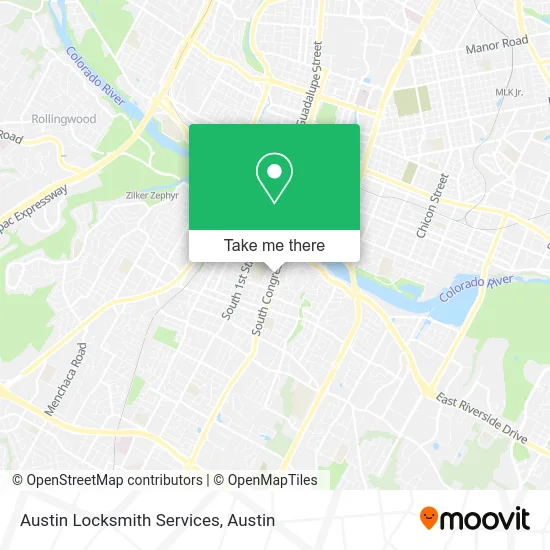 Austin Locksmith Services map