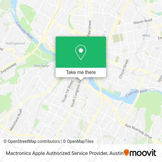 Mapa de Mactronics Apple Authorized Service Provider