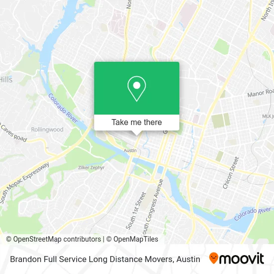 Brandon Full Service Long Distance Movers map