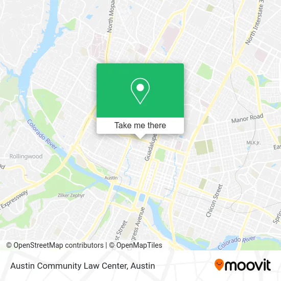 Austin Community Law Center map