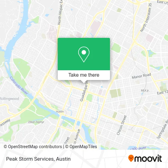 Peak Storm Services map