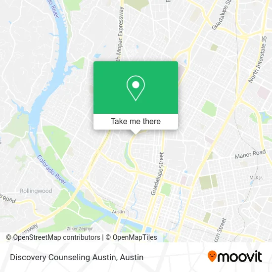 Discovery Counseling Austin map