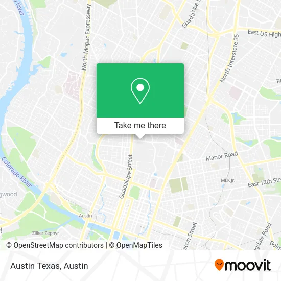 Austin Texas map