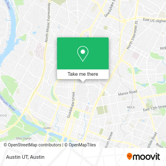Austin UT map